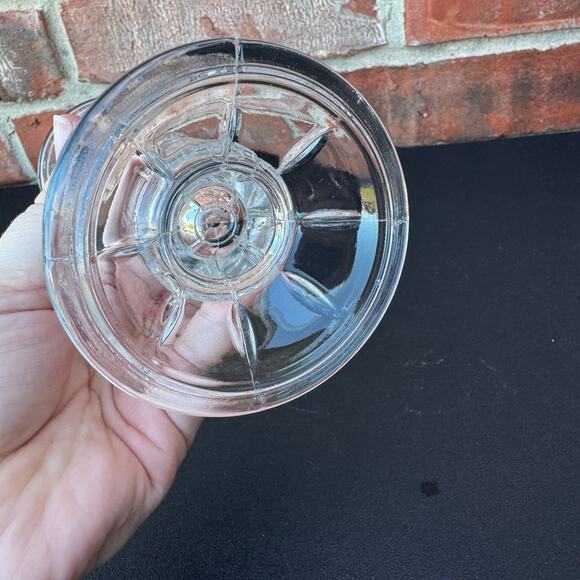 Vintage Starburst Clear Lead Crystal Vase Small 7in - Picture 3 of 7